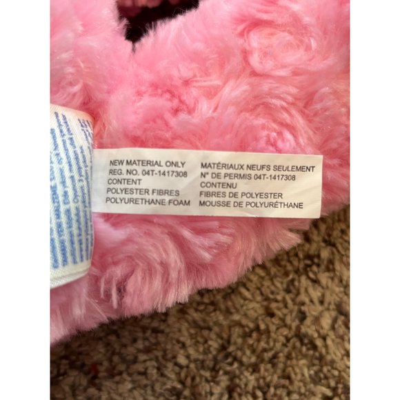 Build A Bear Workshop Teddy Bear Plush 17 in Pink Swirl Heart Nose Blue Eyes BAB - Picture 7 of 8